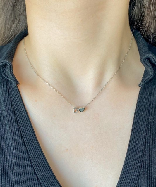 Sidabrinė Grandinėlė Su Pakabuku Raidė O - Sidabrinės grandinėlės su pakabukais - Goldinga