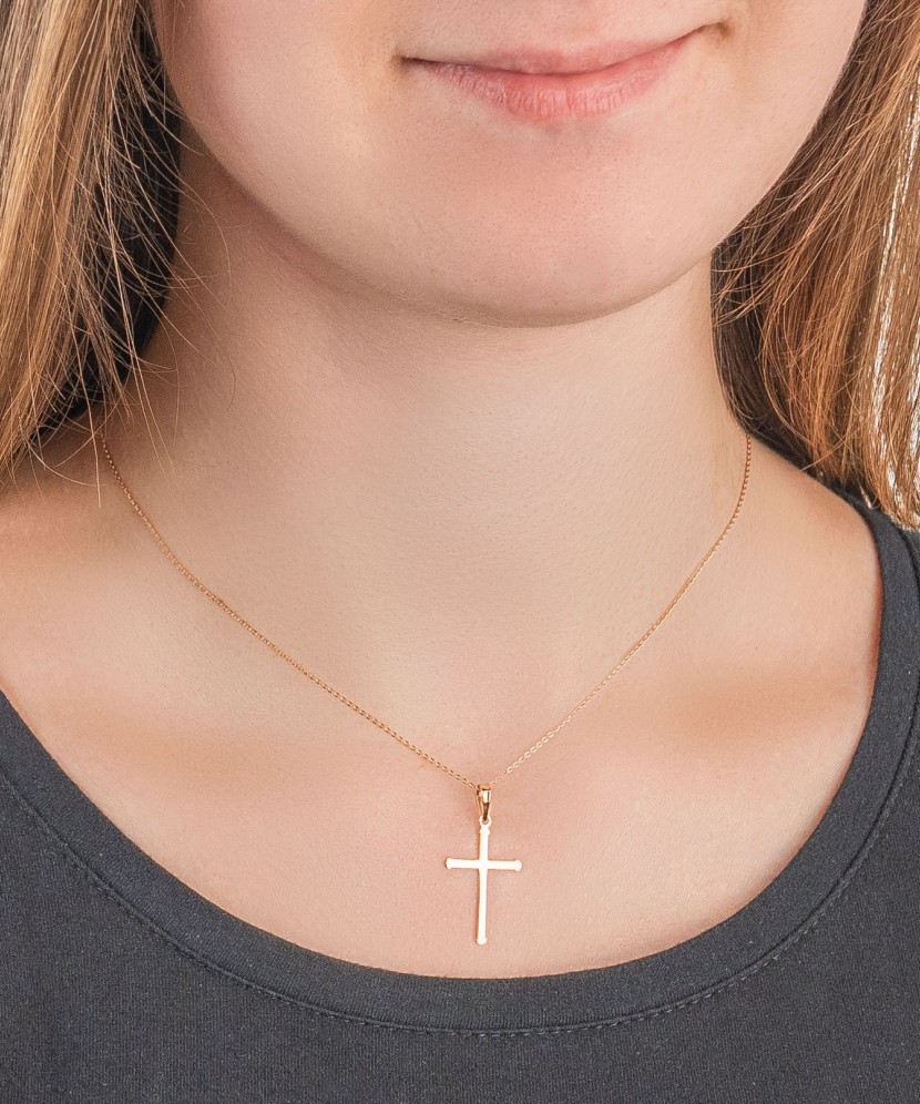 Auksinis pakabukas "Kryželis" - Kryželiai ir ikonos - Goldinga