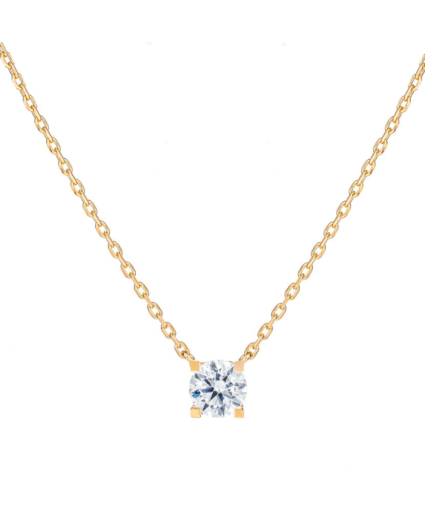 Auksinė grandinėlė su cirkonio pakabuku - Auksinės grandinėlės su pakabukais - Goldinga