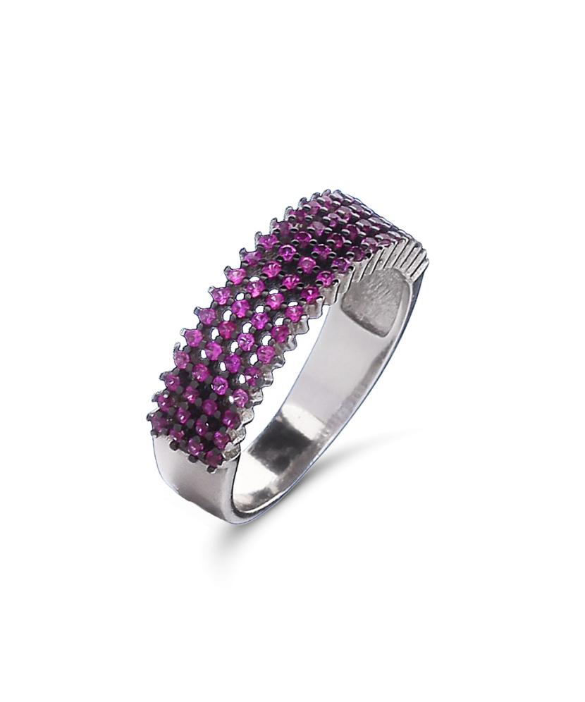 Sidabrinis žiedas su cirkoniais - Sidabriniai žiedai - Goldinga