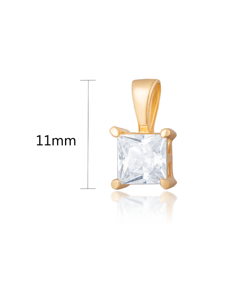 Auksinis pakabukas su cirkoniu - Auksiniai pakabukai - Goldinga