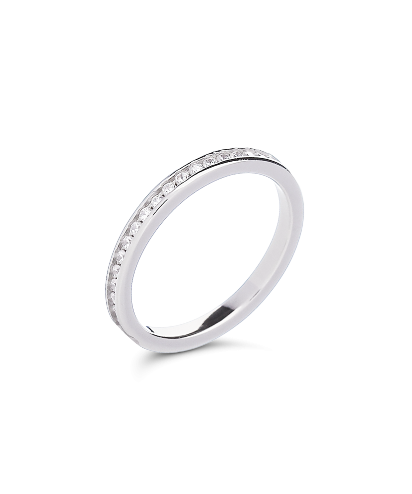 Sidabrinis žiedas su cirkoniais - Sidabriniai žiedai - Goldinga