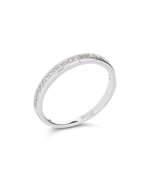 Sidabrinis žiedas su cirkoniais - Sidabriniai žiedai - Goldinga