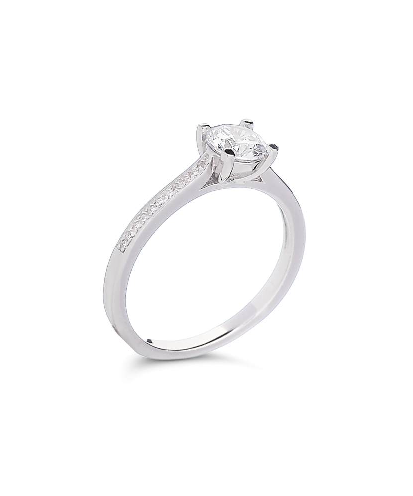 Sidabrinis žiedas cirkoniais - Sidabriniai žiedai - Goldinga