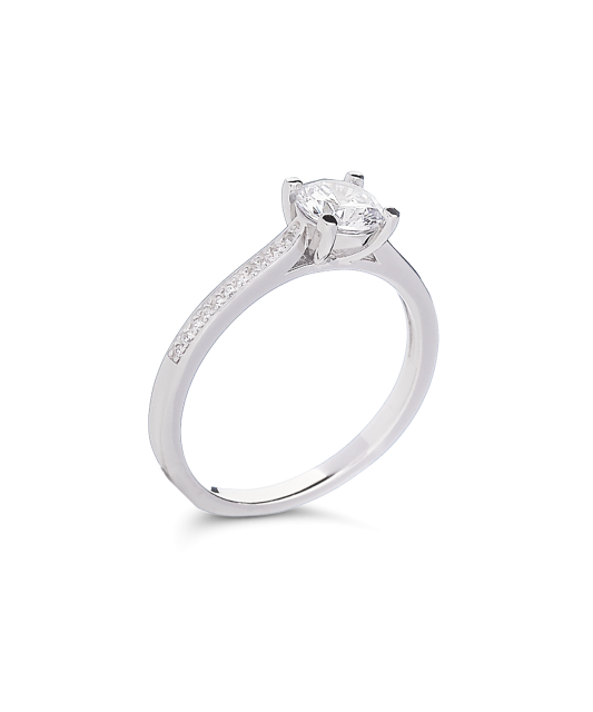 Sidabrinis žiedas cirkoniais - Sidabriniai žiedai - Goldinga