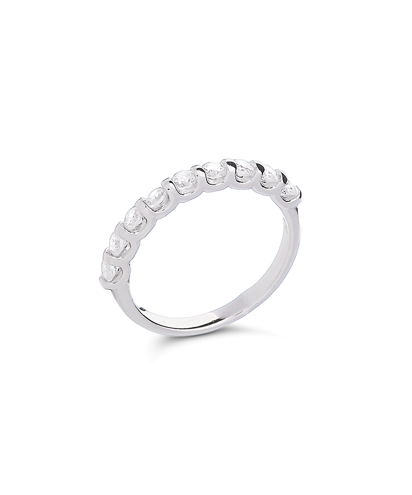 Sidabrinis žiedas su cirkoniais - Sidabriniai žiedai - Goldinga