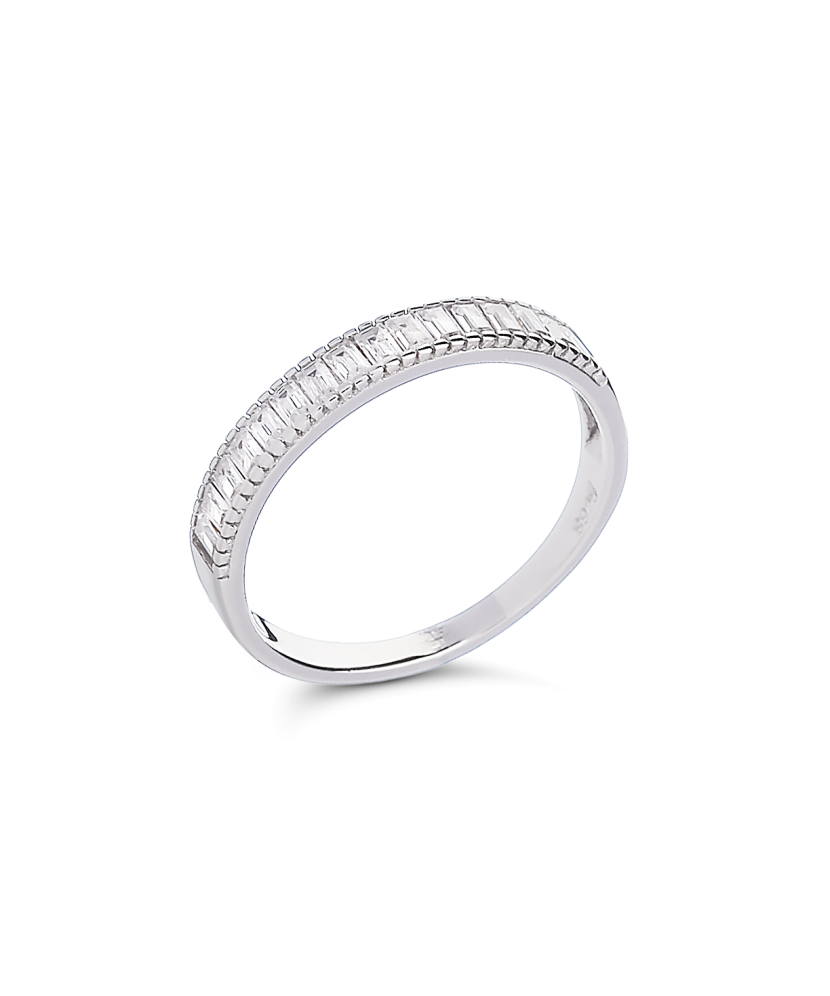 Sidabrinis žiedas su cirkoniais - Sidabriniai žiedai - Goldinga