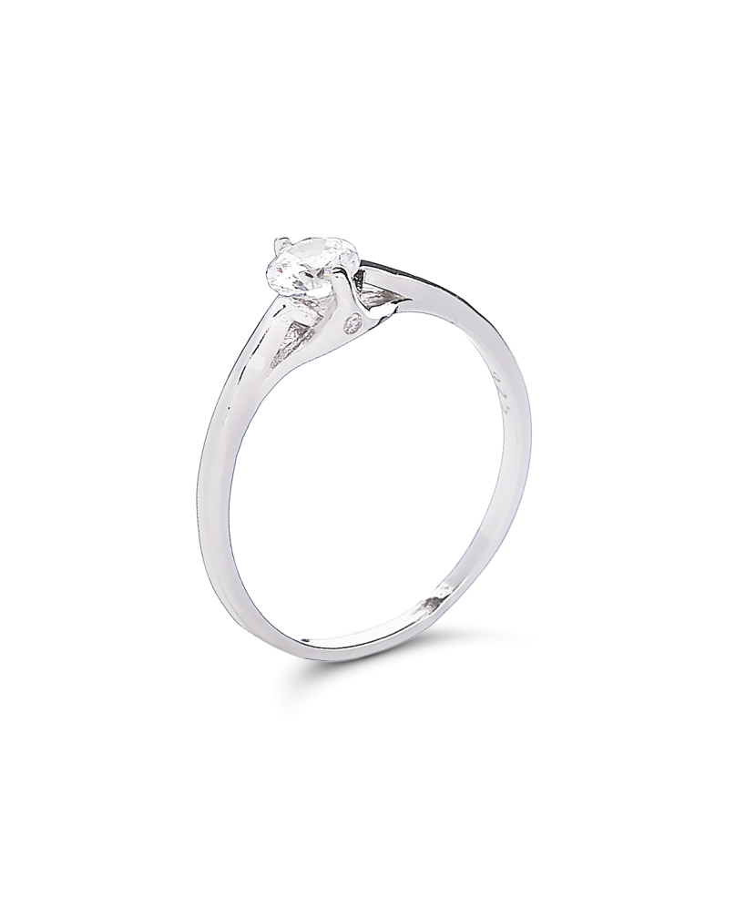 Sidabrinis žiedas su cirkoniais - Sidabriniai žiedai - Goldinga