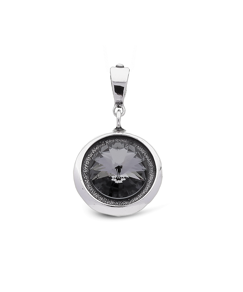 Sidabrinis pakabukas su kristalu - Sidabriniai pakabukai - Goldinga