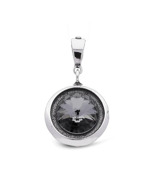 Sidabrinis pakabukas su kristalu - Sidabriniai pakabukai - Goldinga