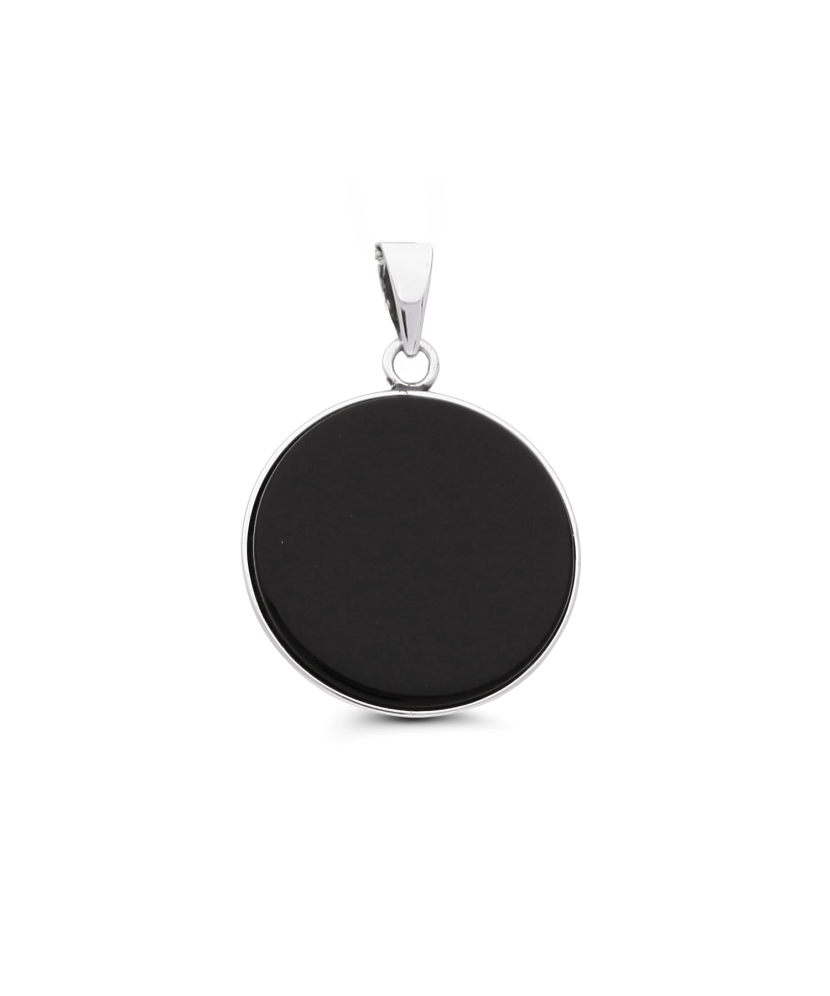 Sidabrinis pakabukas su oniksu - Sidabriniai pakabukai - Goldinga