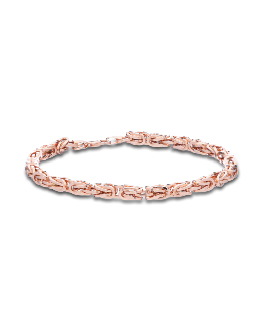 Auksinė apyrankė "Royal python" 3.9mm - Auksinės apyrankės - Goldinga