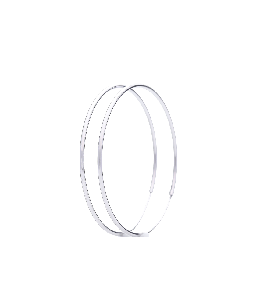 Sidabriniai auskarai 20mm - Sidabriniai auskarai - Goldinga