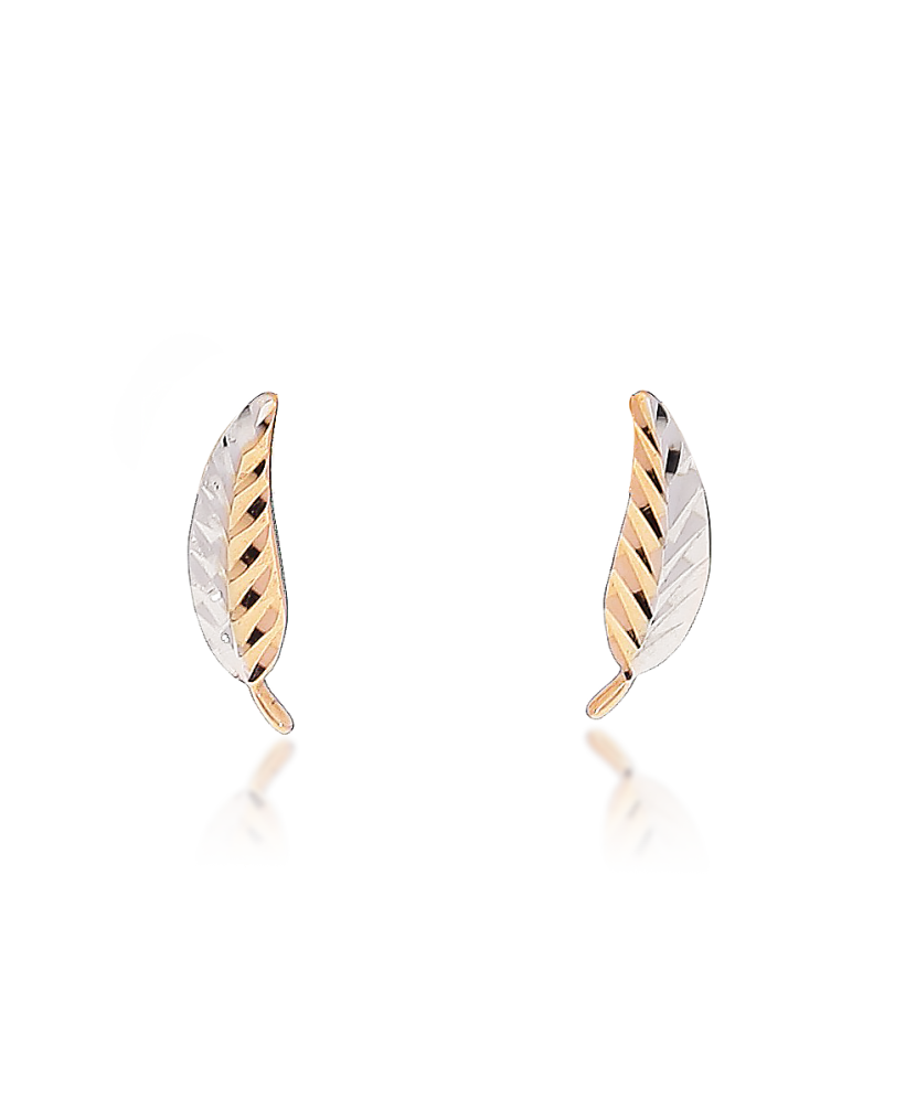 Auksiniai auskarai "Lapeliai" - Auksiniai auskarai - Goldinga