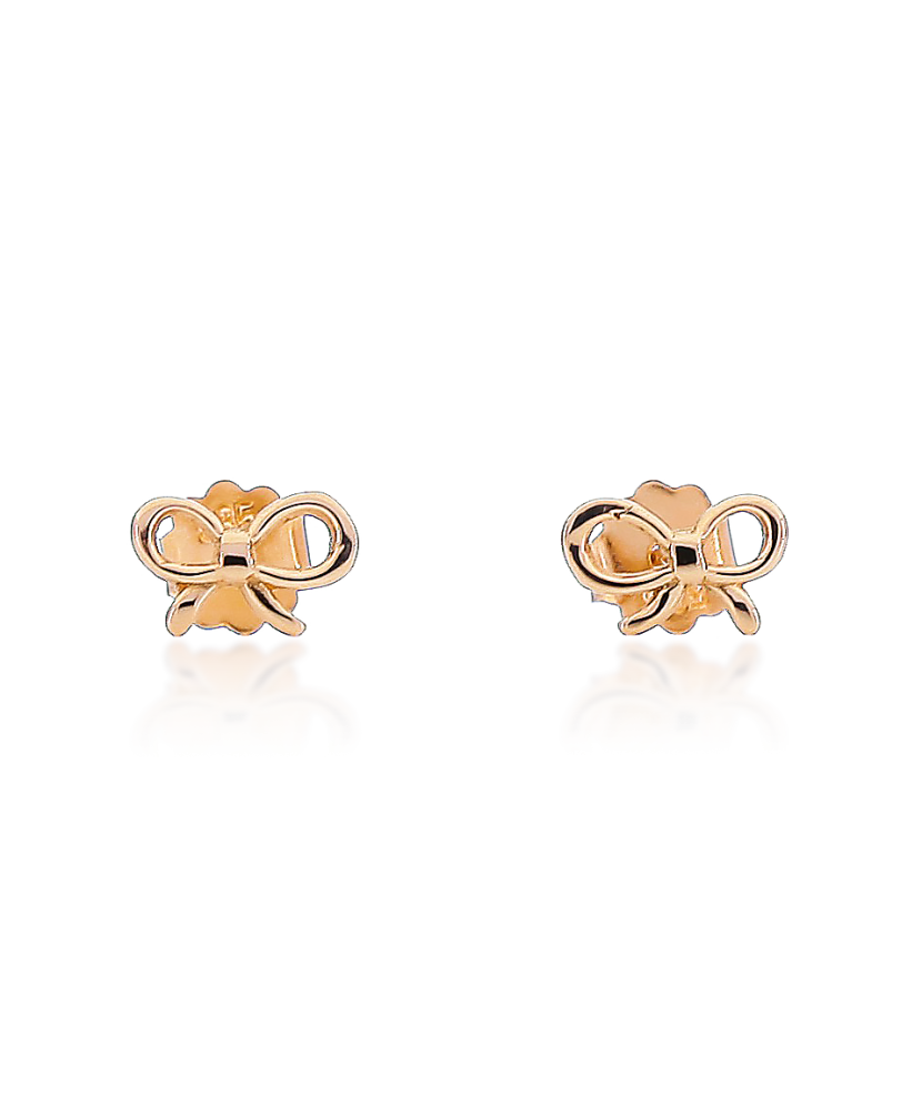 Auksiniai auskarai "kaspinėlis" - Auksiniai auskarai - Goldinga