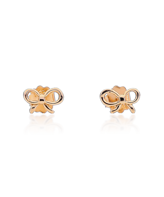 Auksiniai auskarai "kaspinėlis" - Auksiniai auskarai - Goldinga