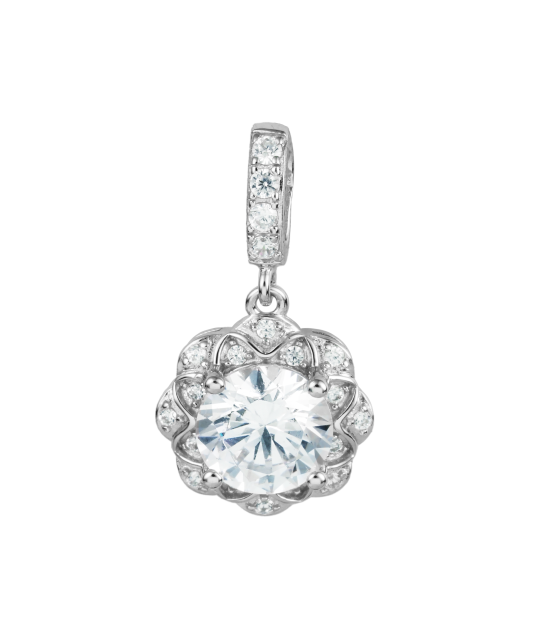 Sidabrinis pakabukas su cirkoniais - Sidabriniai pakabukai - Goldinga