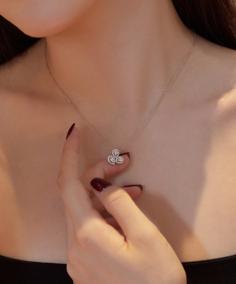 Sidabrinė Grandinėlė Su Cirkonio Pakabuku - Sidabrinės grandinėlės su pakabukais - Goldinga