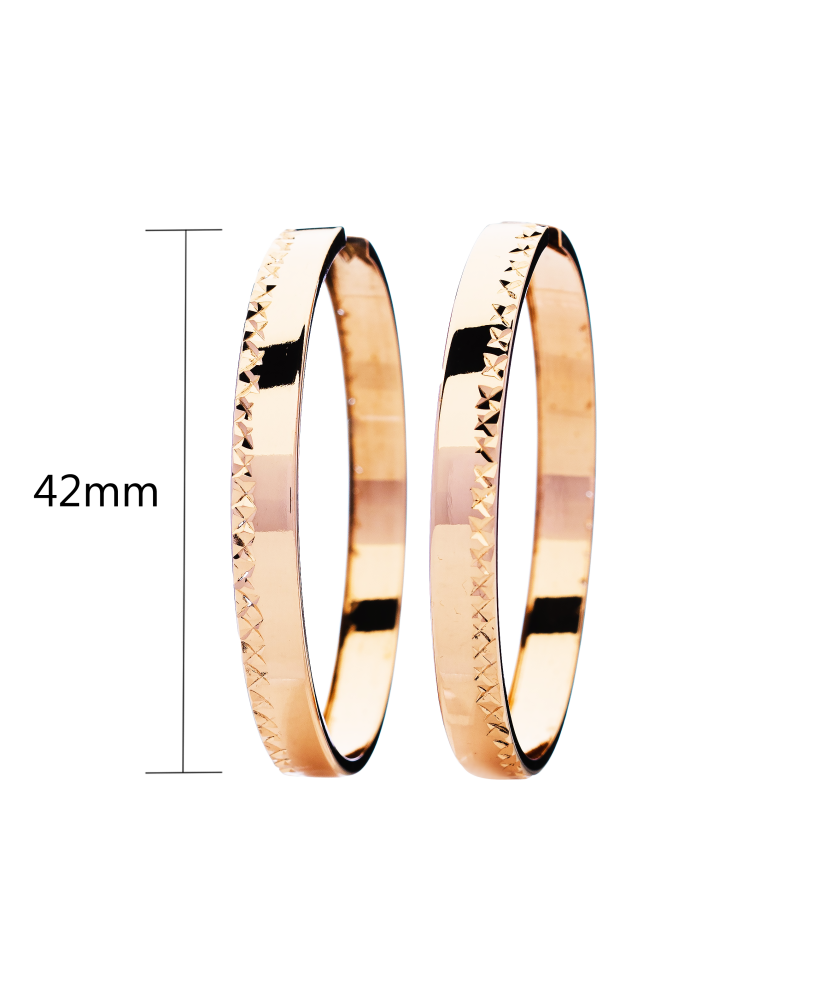 Auksiniai auskarai rinkutės 42mm  - Goldinga