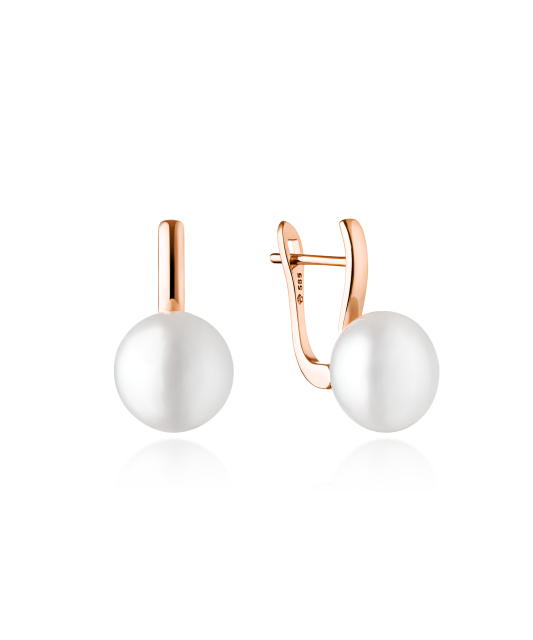 Auksiniai auskarai su perlais - Auskarai su perlais - Goldinga