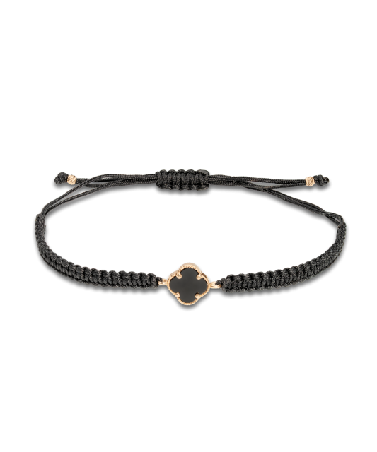 Juodo Siūlo Apyrankė Su Auksu Ir emale - Siūlų apyrankės su auksu - Goldinga