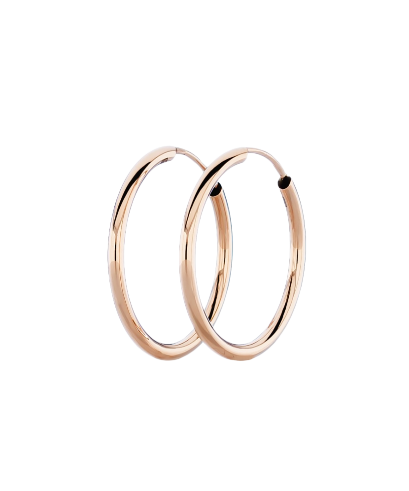 Auksiniai auskarai 25mm - Auksiniai auskarai - Goldinga