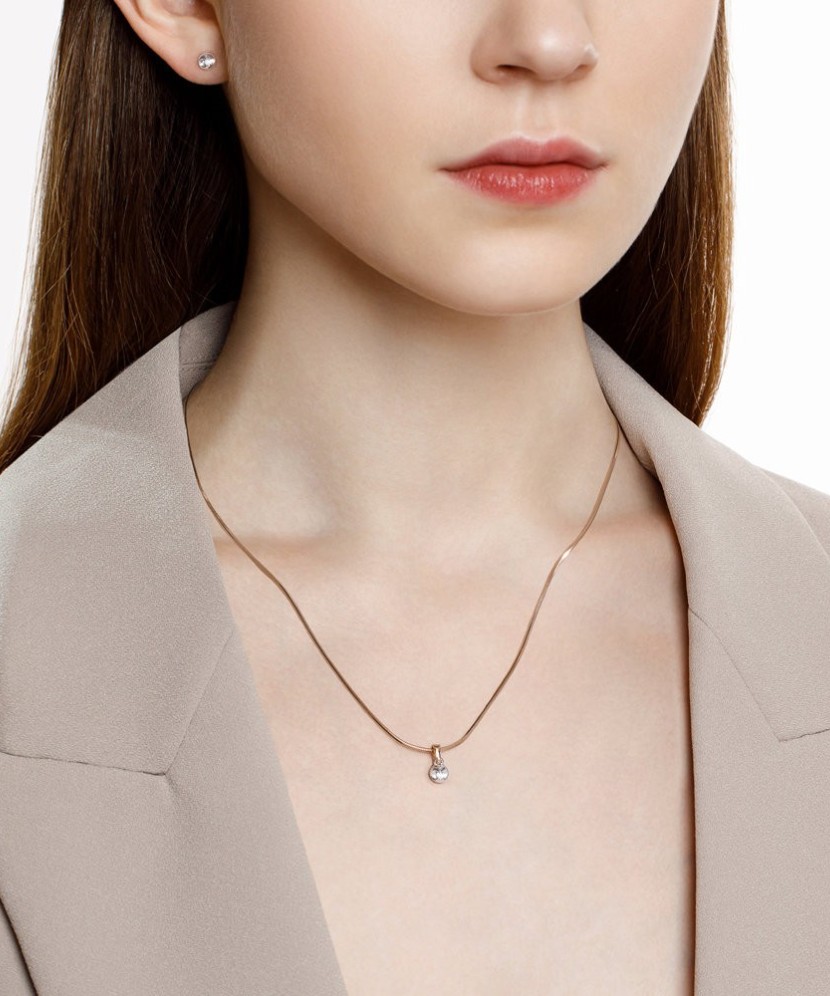 Auksinis pakabukas su briliantu - Pakabukai su brangakmeniais - Goldinga