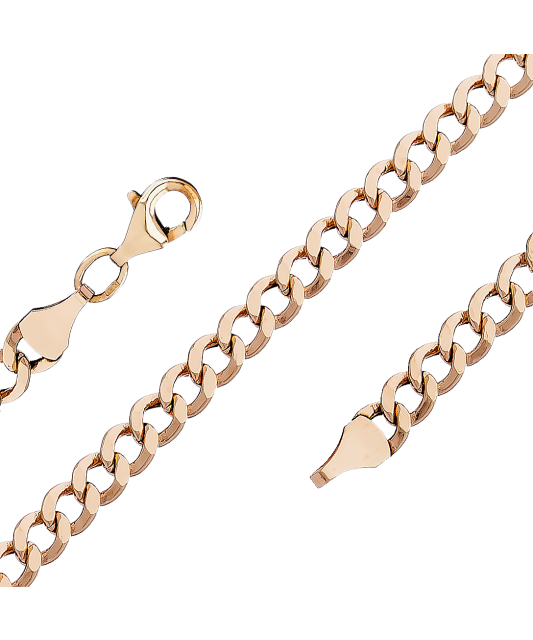 Auksinė grandinėlė "Curb" 7.5mm - Auksinės grandinėlės - Goldinga