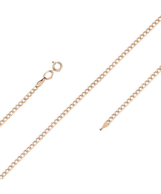 Auksinė grandinėlė "Curb" 1.5mm - Auksinės grandinėlės - Goldinga
