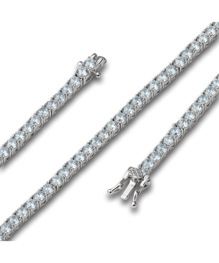 Sidabrinė apyrankė su cirkoniais - Sidabrinės apyrankės - Goldinga