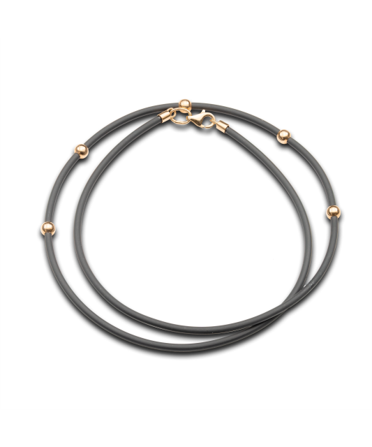 Kaučiuko grandinėlė su auksu - Auksinės grandinėlės - Goldinga