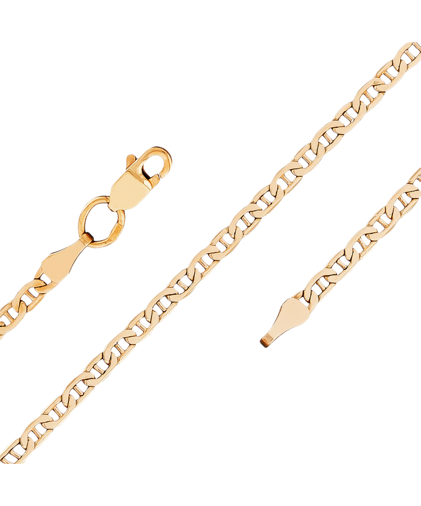 Auksinė grandinėlė "Marina" 2.4mm - Auksinės grandinėlės - Goldinga