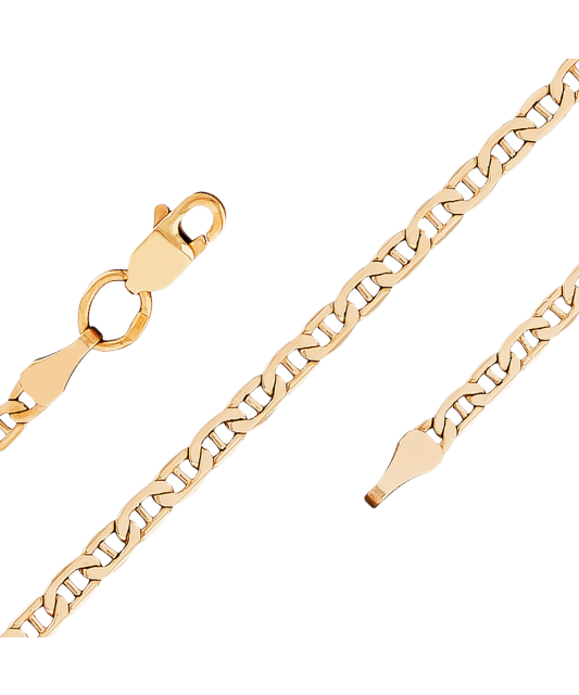 Auksinė grandinėlė "Marina" 3.4mm - Auksinės grandinėlės - Goldinga