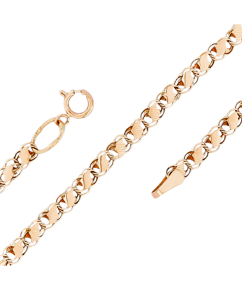 Auksinė grandinėlė 3.4mm - Auksinės grandinėlės - Goldinga