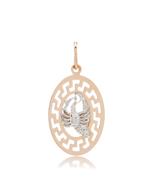 Auksinis pakabukas "Vėžys" - Zodiako ženklų pakabukai - Goldinga