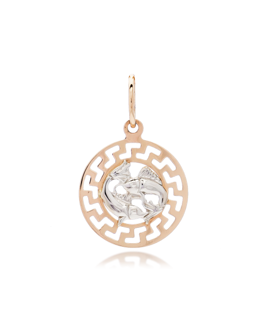 Auksinis pakabukas "Žuvys" - Zodiako ženklų pakabukai - Goldinga