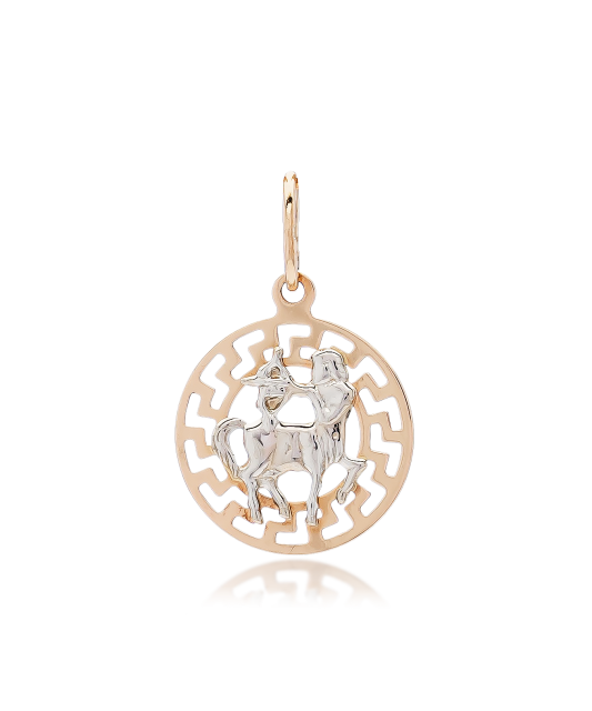 Auksinis pakabukas "Šaulys" - Zodiako ženklų pakabukai - Goldinga