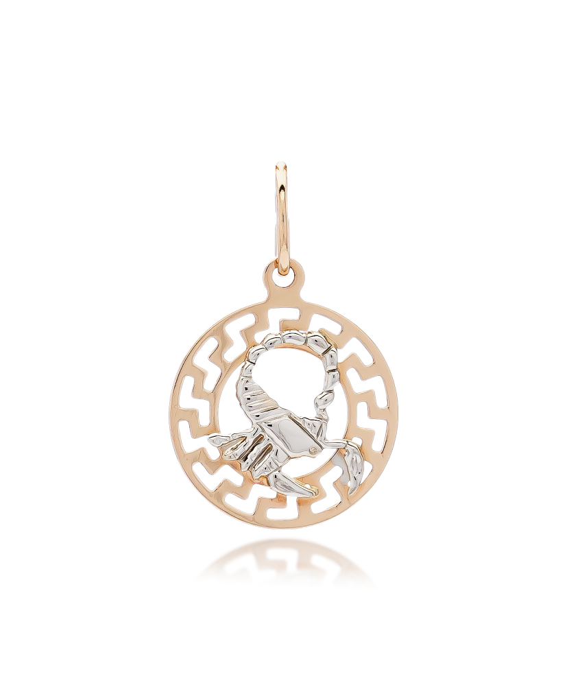 Auksinis pakabukas "Skorpionas" - Zodiako ženklų pakabukai - Goldinga