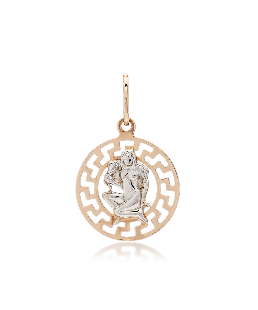 Auksinis pakabukas "Mergelė" - Zodiako ženklų pakabukai - Goldinga