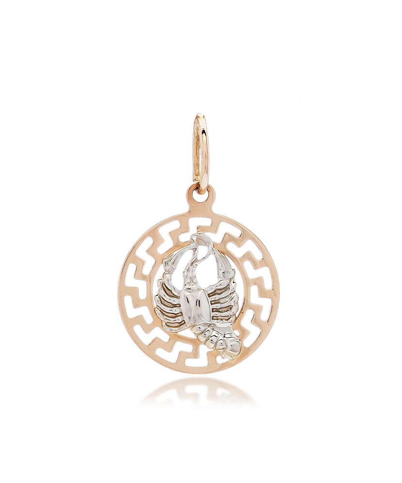 Auksinis pakabukas "Vėžys" - Zodiako ženklų pakabukai - Goldinga