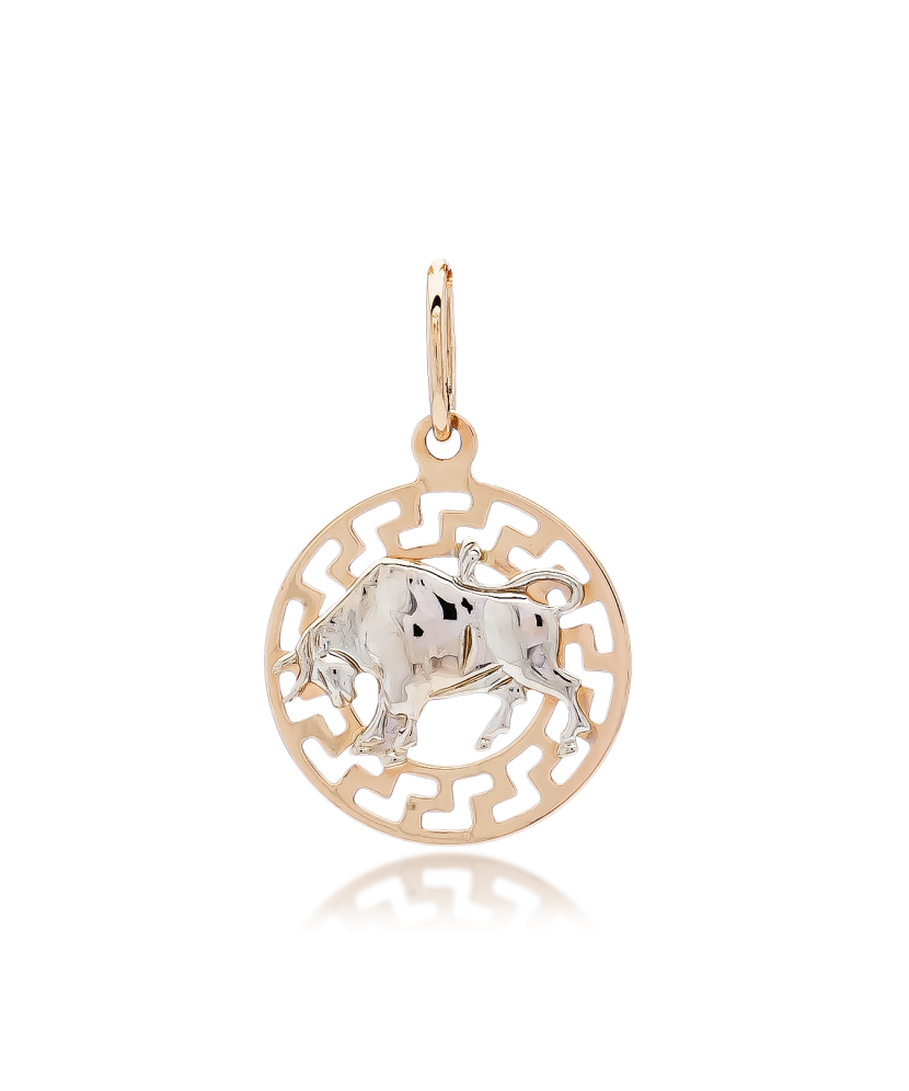 Auksinis pakabukas "Jautis" - Zodiako ženklų pakabukai - Goldinga