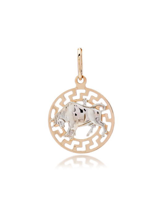 Auksinis pakabukas "Jautis" - Zodiako ženklų pakabukai - Goldinga