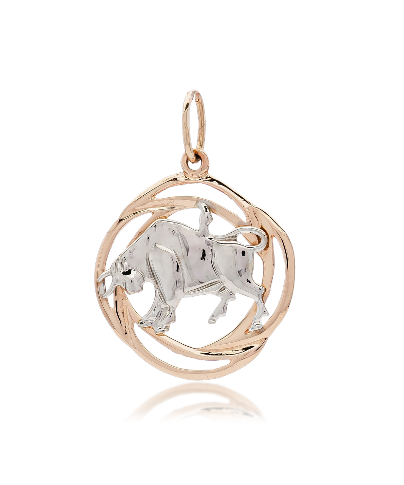 Auksinis pakabukas "Jautis" - Zodiako ženklų pakabukai - Goldinga