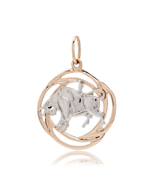 Auksinis pakabukas "Jautis" - Zodiako ženklų pakabukai - Goldinga