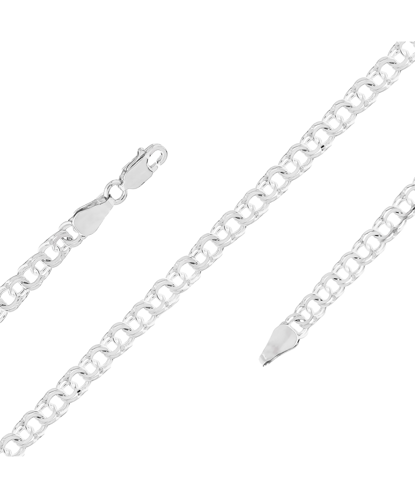 Sidabrinė grandinėlė "Bismark" 4.4mm - Sidabrinės grandinėlės - Goldinga