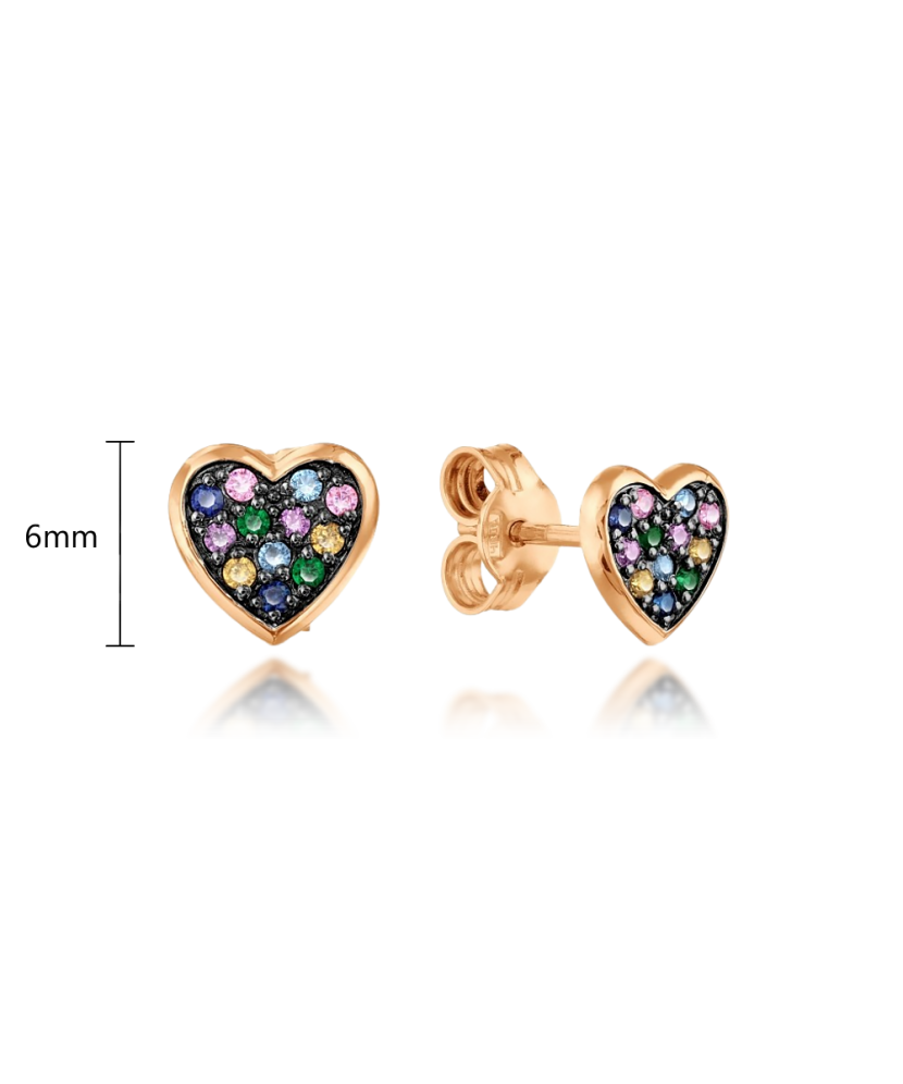 Auksiniai auskarai su cirkoniais - Auksiniai auskarai - Goldinga