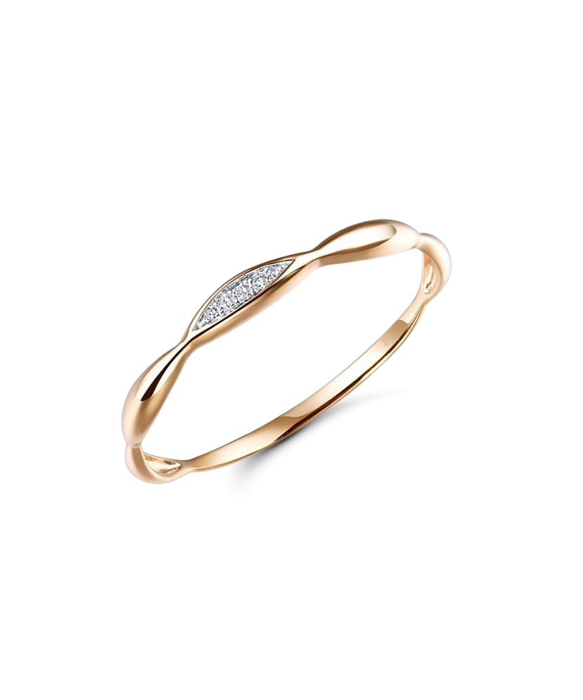 Auksinis žiedas su deimantais - Auksiniai Žiedai su brangakmeniais - Goldinga