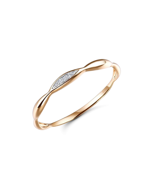 Auksinis žiedas su deimantais - Auksiniai Žiedai su brangakmeniais - Goldinga