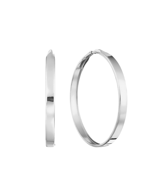 Sidabriniai auskarai rinkutės 50mm - Sidabriniai auskarai - Goldinga