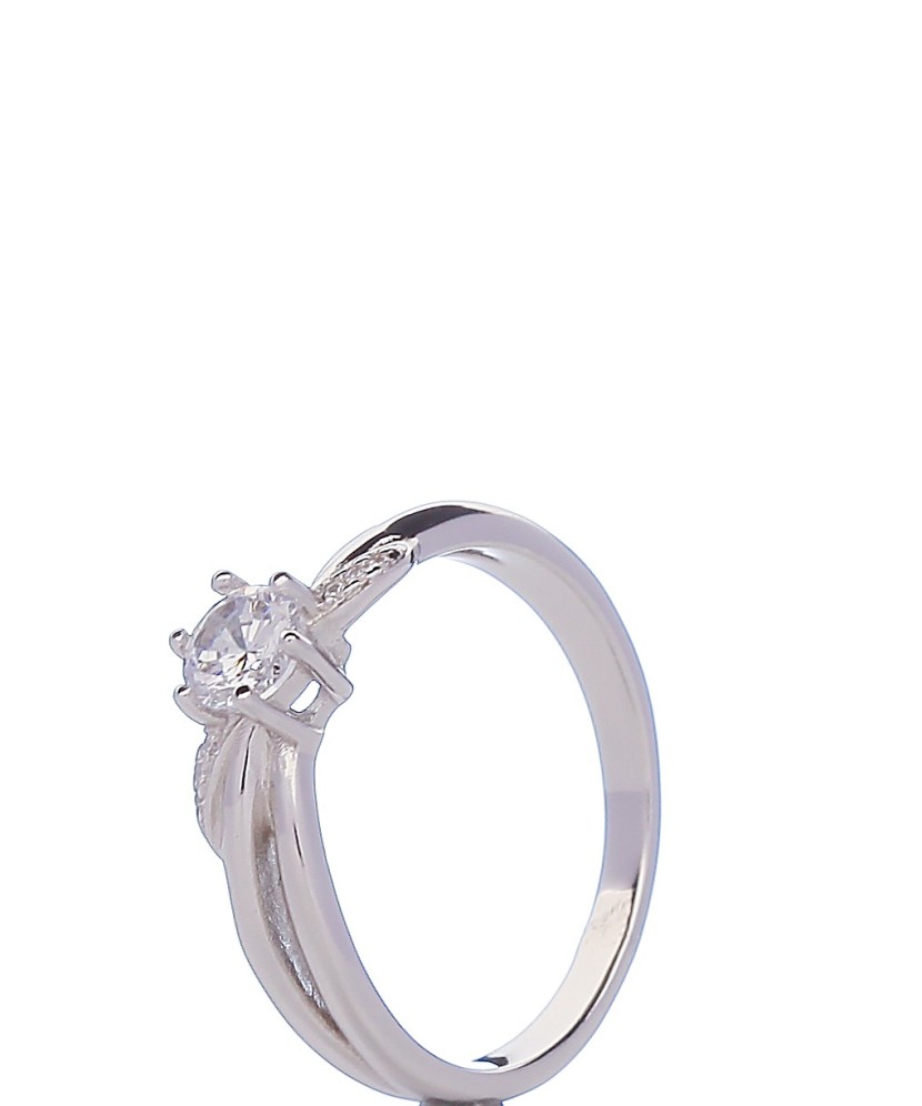 Sidabrinis žiedas su cirkoniais - Sidabriniai žiedai - Goldinga